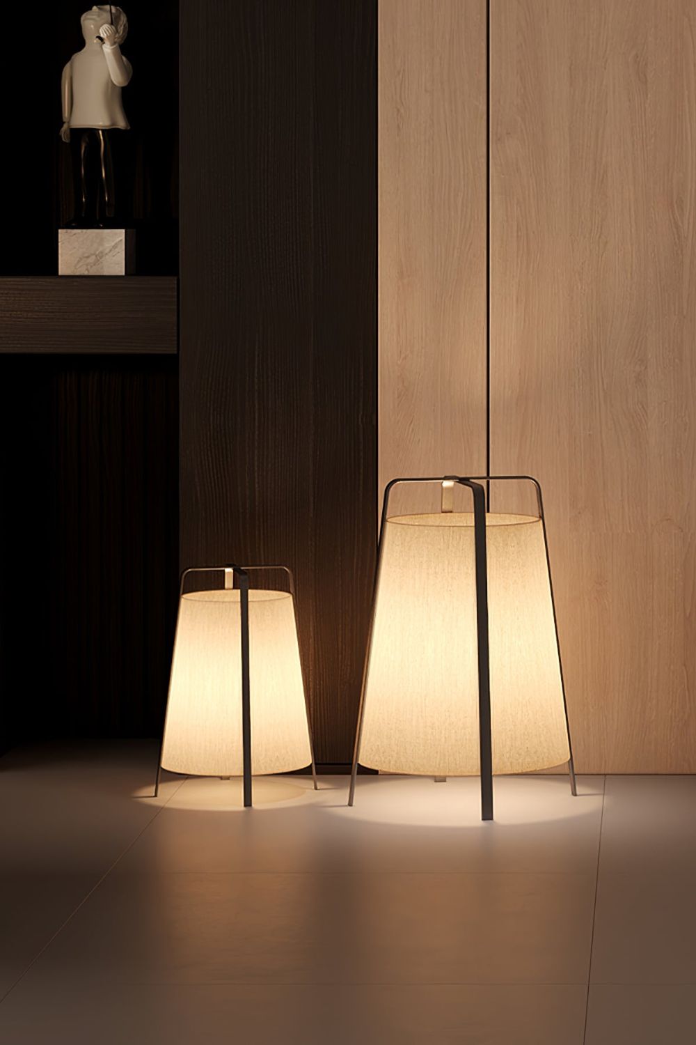 Zild Fabric Scandinavian Table Lamp-Neutral Decor