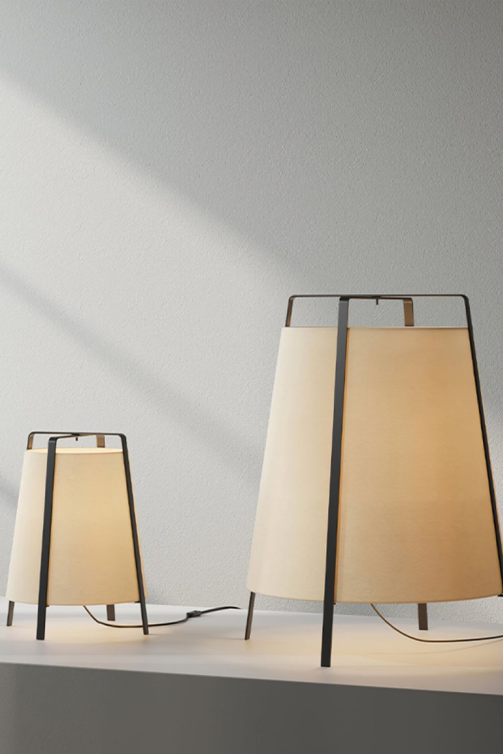 Zild Fabric Scandinavian Table Lamp-Neutral Decor