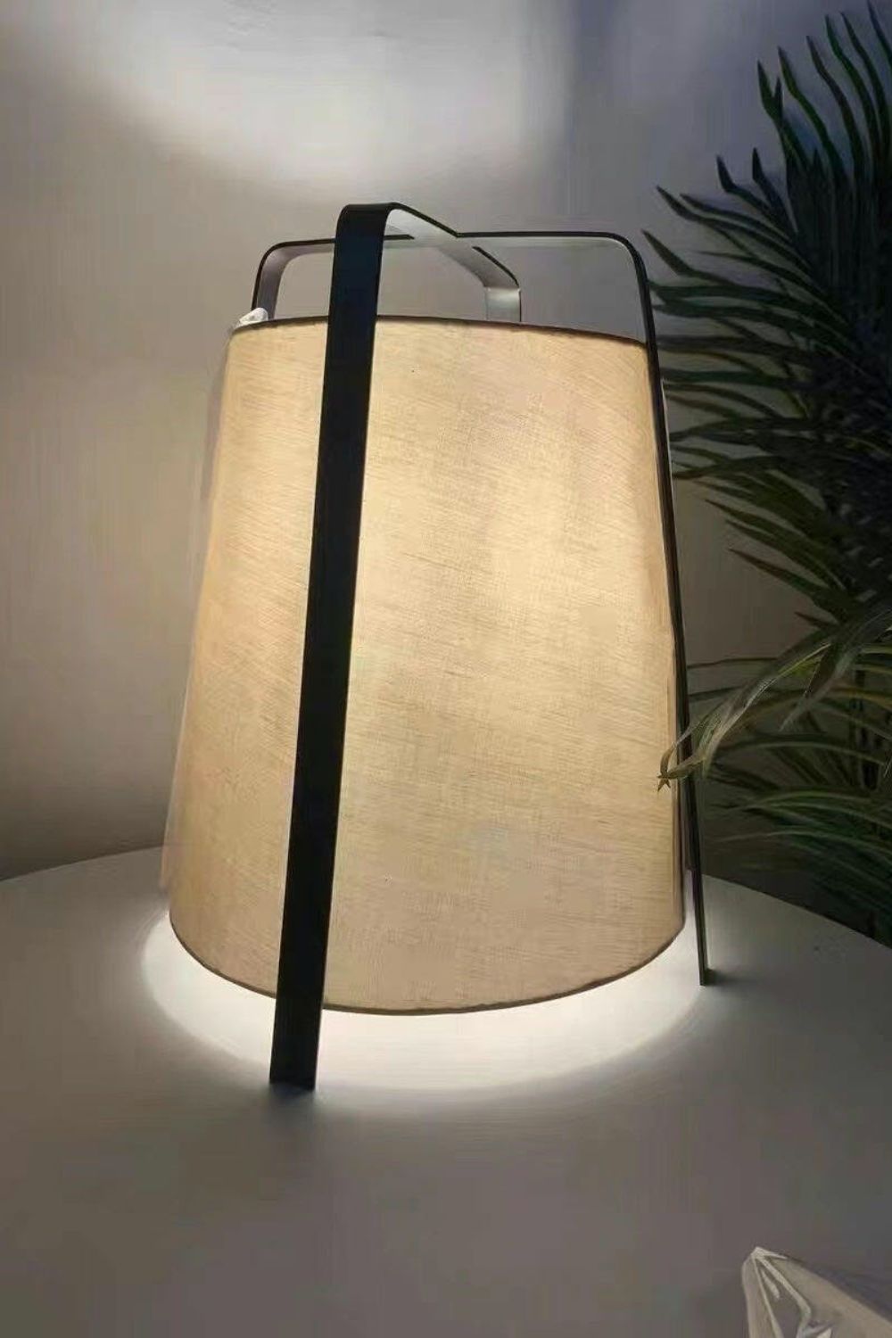 Zild Fabric Scandinavian Table Lamp-Neutral Decor