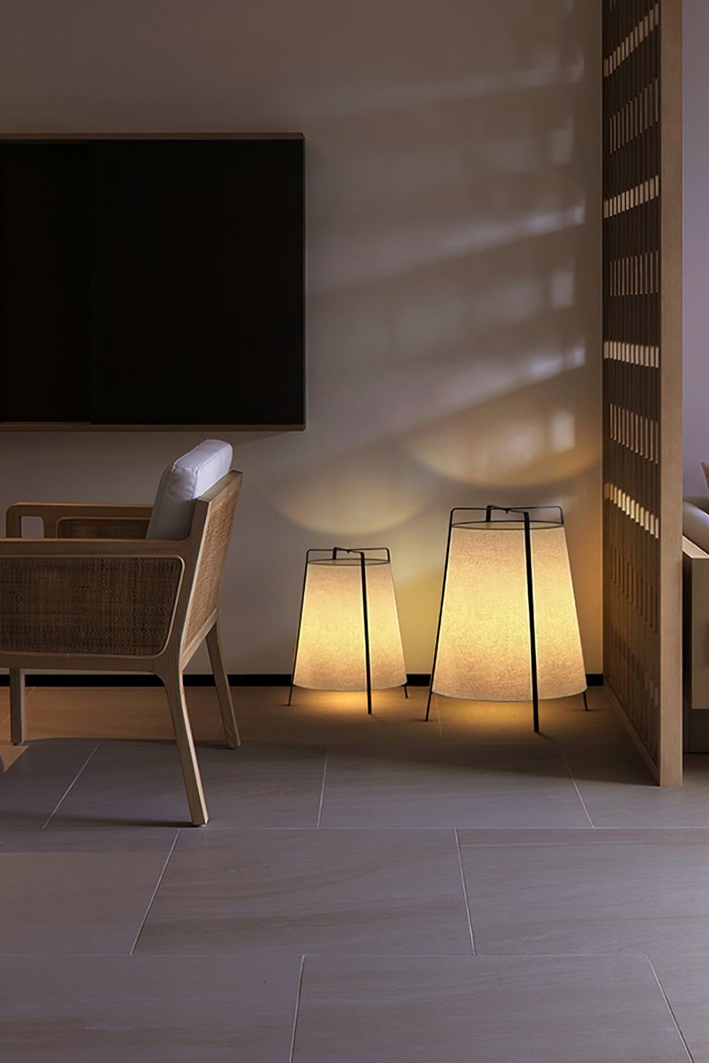 Zild Fabric Scandinavian Table Lamp-Neutral Decor