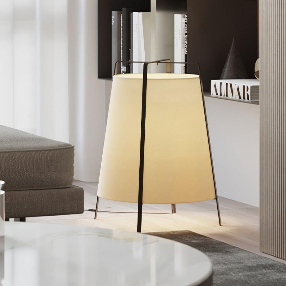 Zild Fabric Scandinavian Table Lamp-Neutral Decor