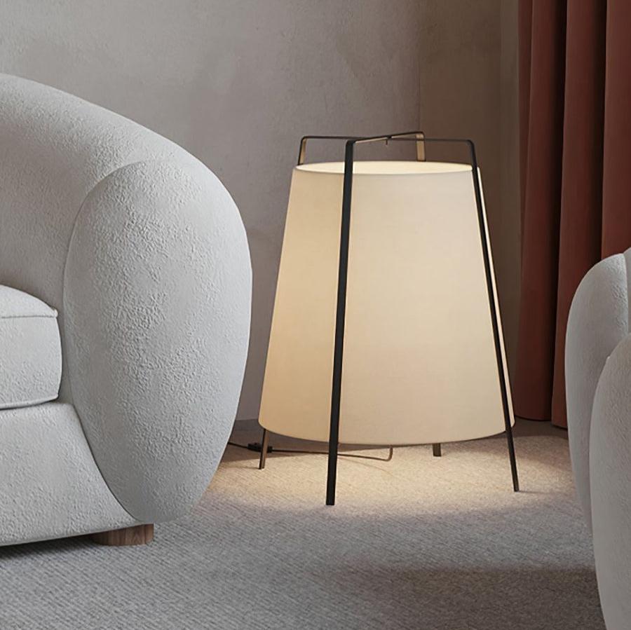 Zild Fabric Scandinavian Table Lamp-Neutral Decor