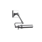 Luca Wall Lamp in a polished chrome finish.