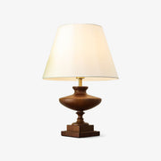 Liorat Wood & Fabric Table Lamp-Neutral Decor