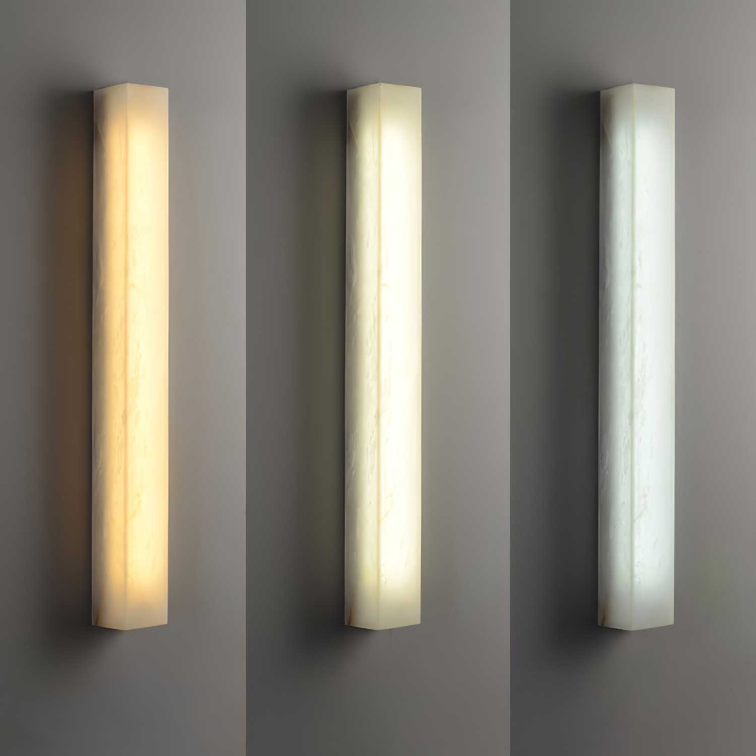 Irina Cylindrical Alabaster Wall Light-Neutral Decor