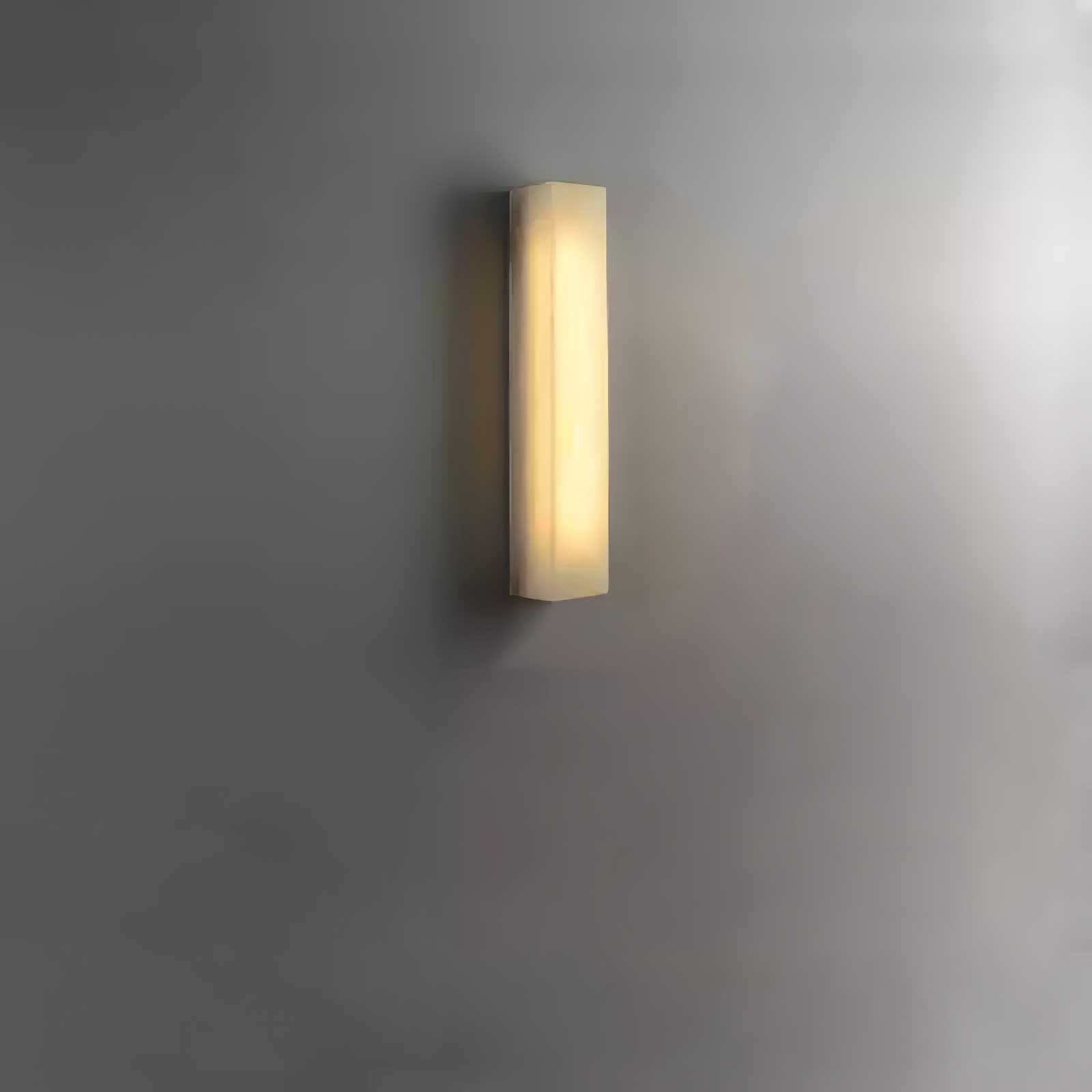 Irina Cylindrical Alabaster Wall Light-Neutral Decor