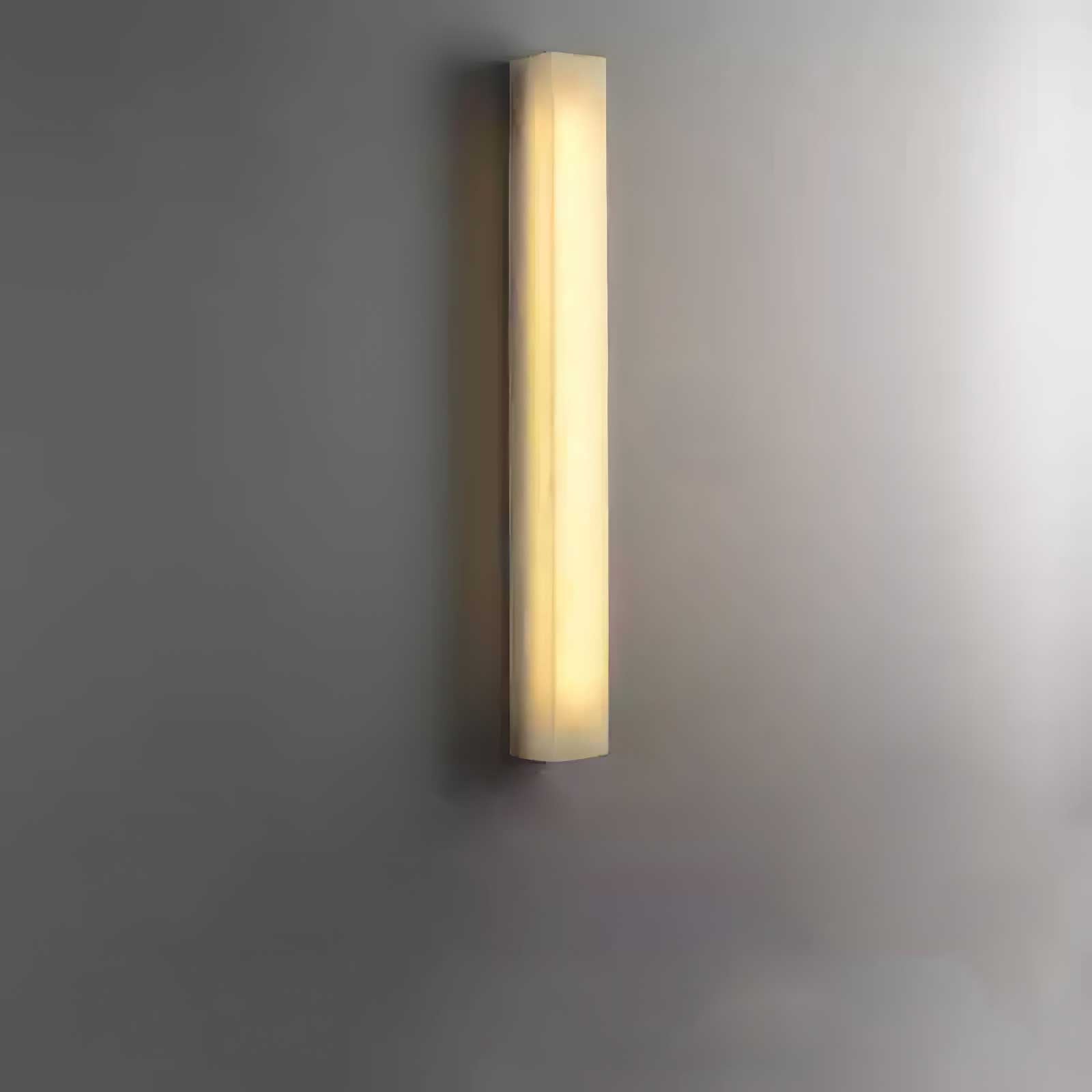 Irina Cylindrical Alabaster Wall Light-Neutral Decor