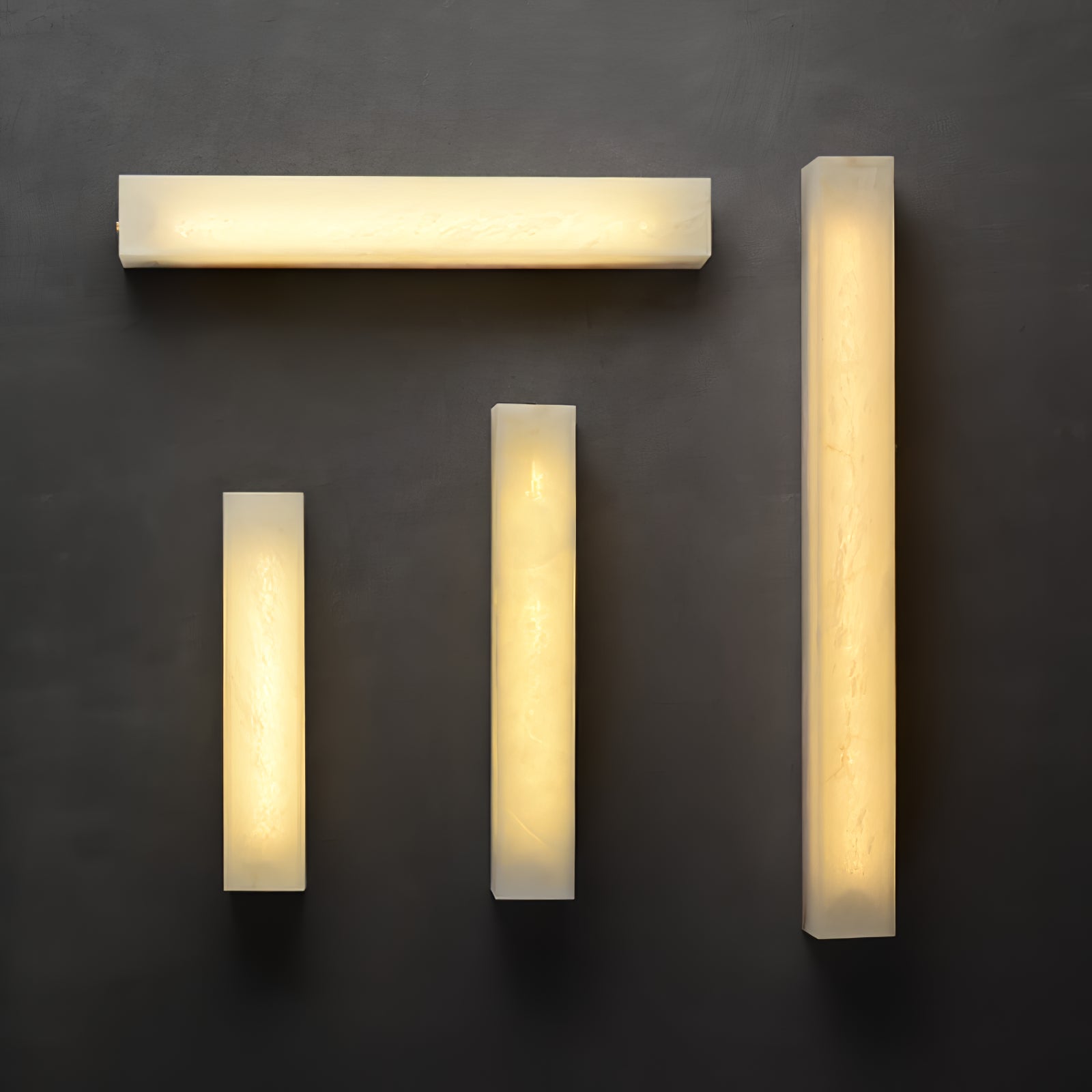 Irina Cylindrical Alabaster Wall Light-Neutral Decor