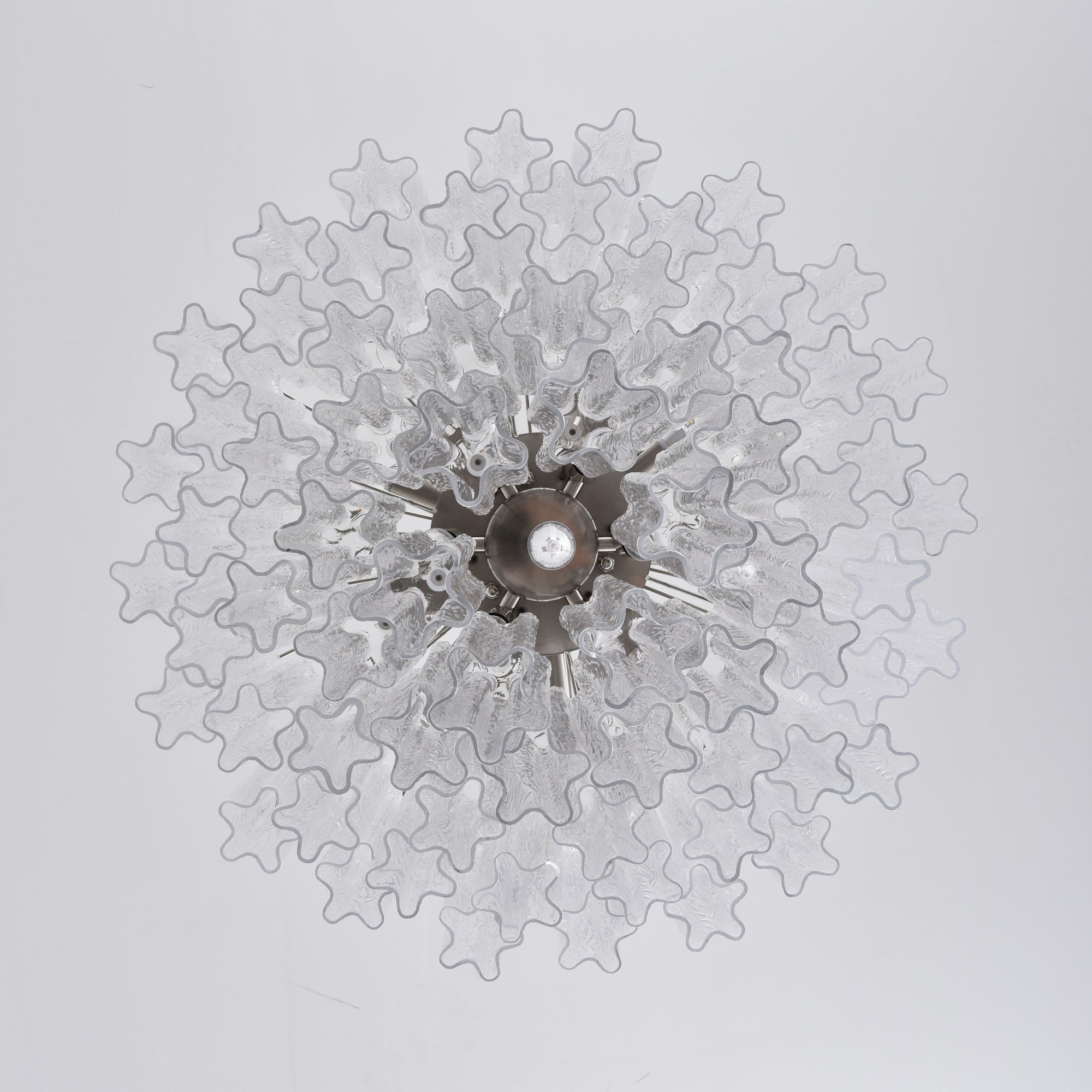 Aurora Chandelier Clear Glass Multi-Tier Crystal Glow-Neutral Decor
