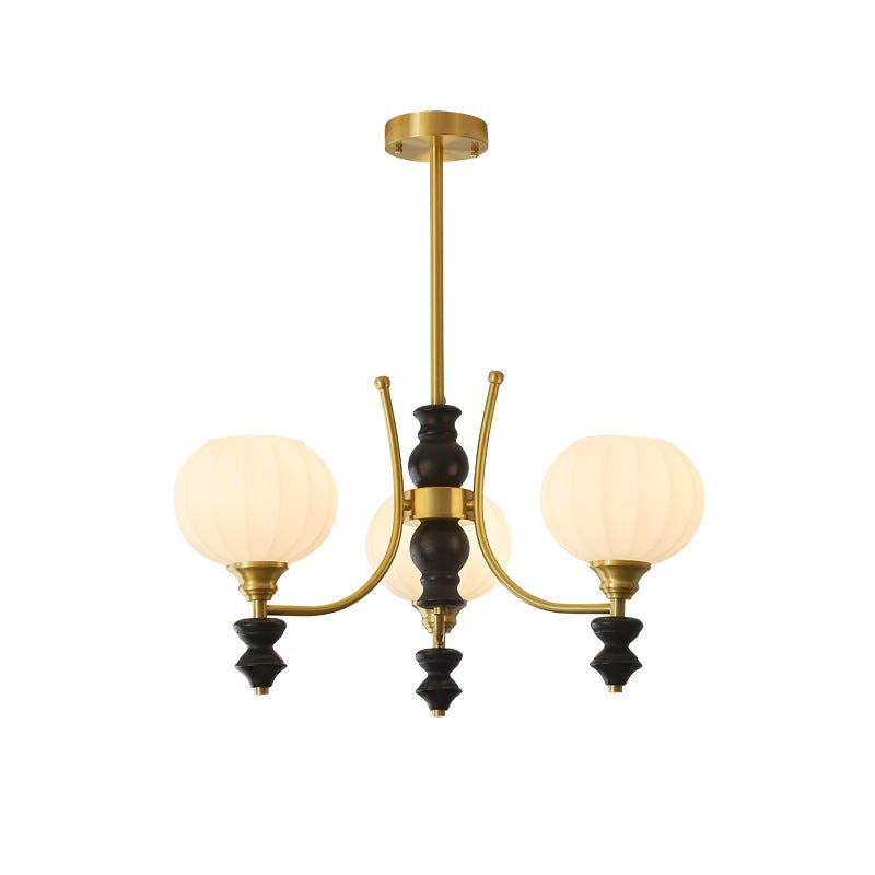 Zavenen Traditional Elegance Vintage Brass Wood Chandelier-Neutral Decor