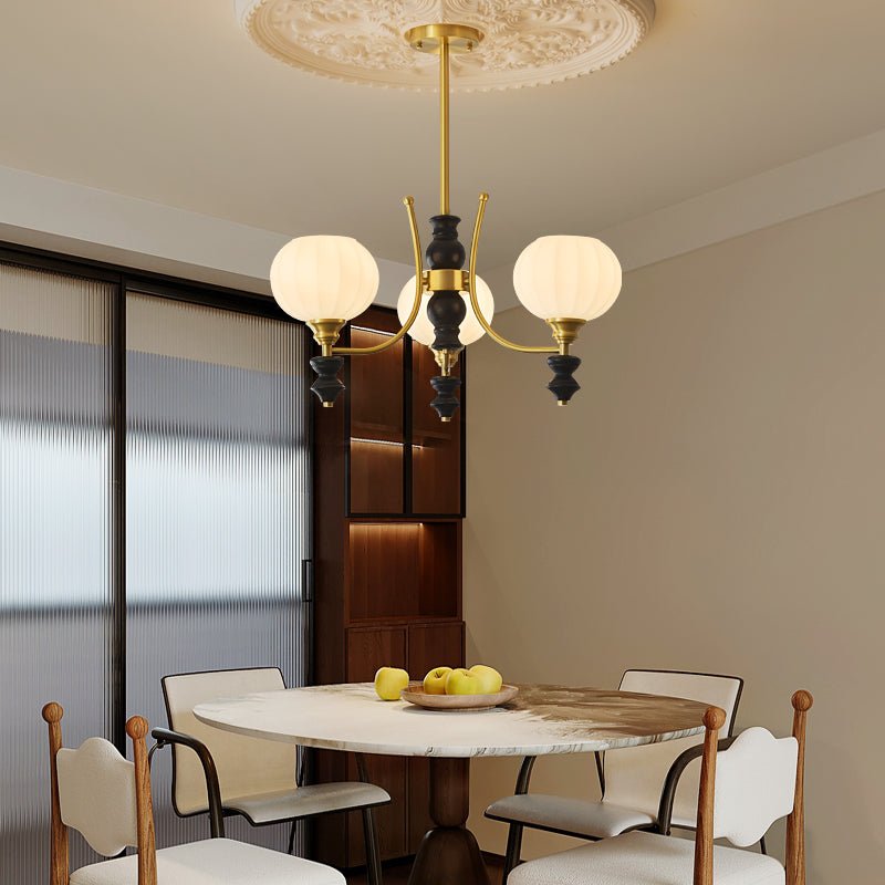 Zavenen Traditional Elegance Vintage Brass Wood Chandelier-Neutral Decor