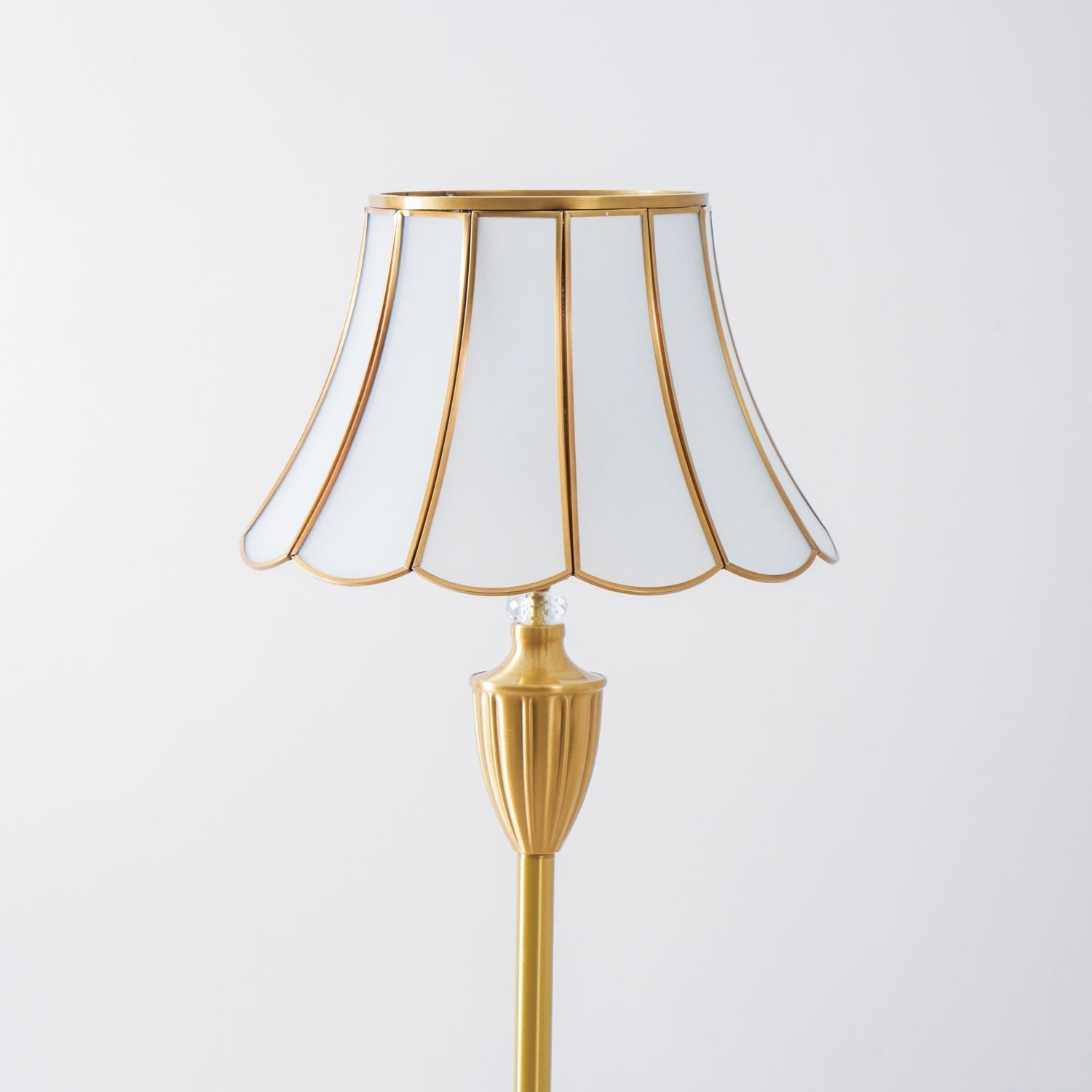 Covena Brass Luxury Floor Lamp-Neutral Decor