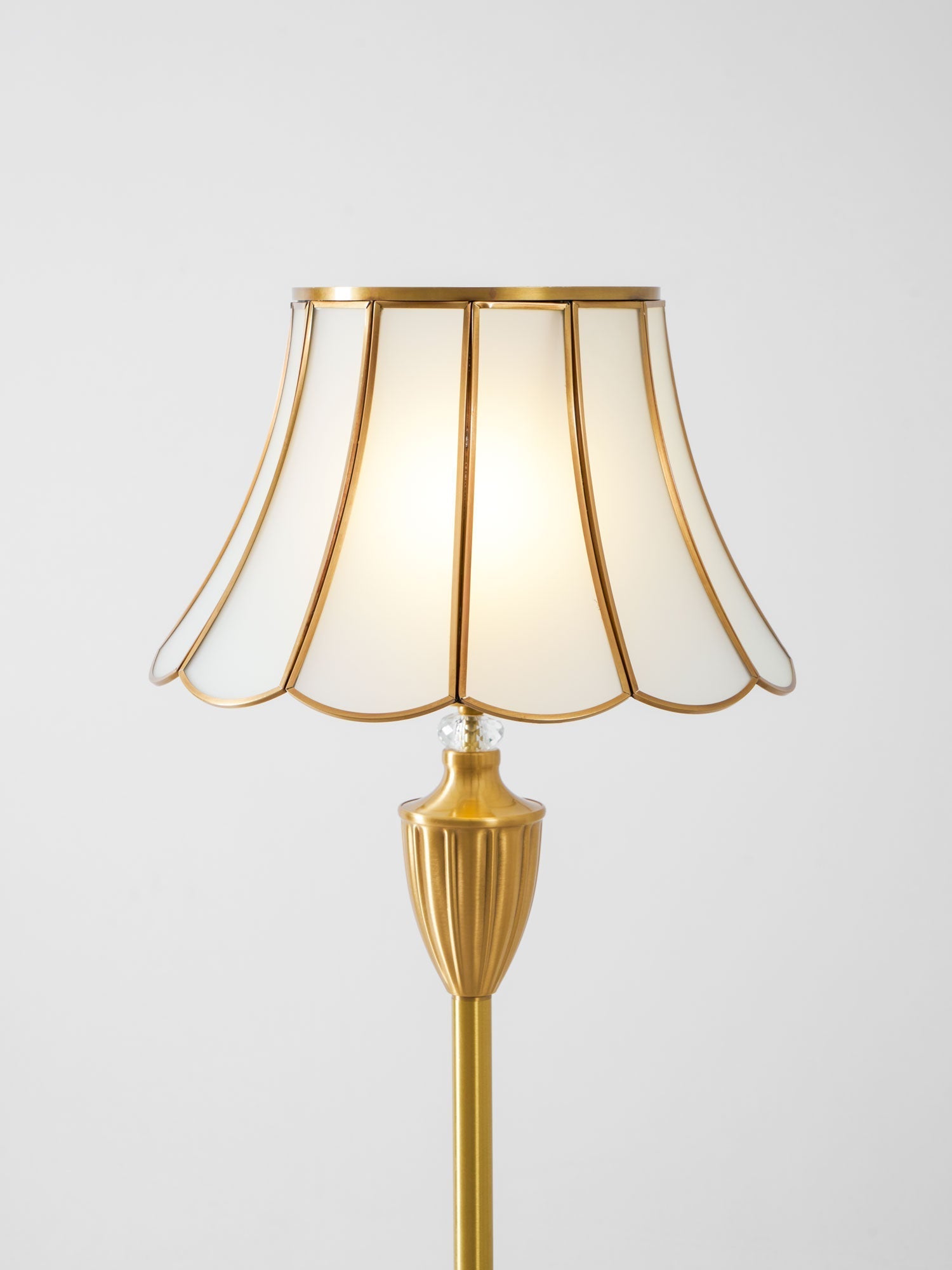 Covena Brass Luxury Floor Lamp-Neutral Decor