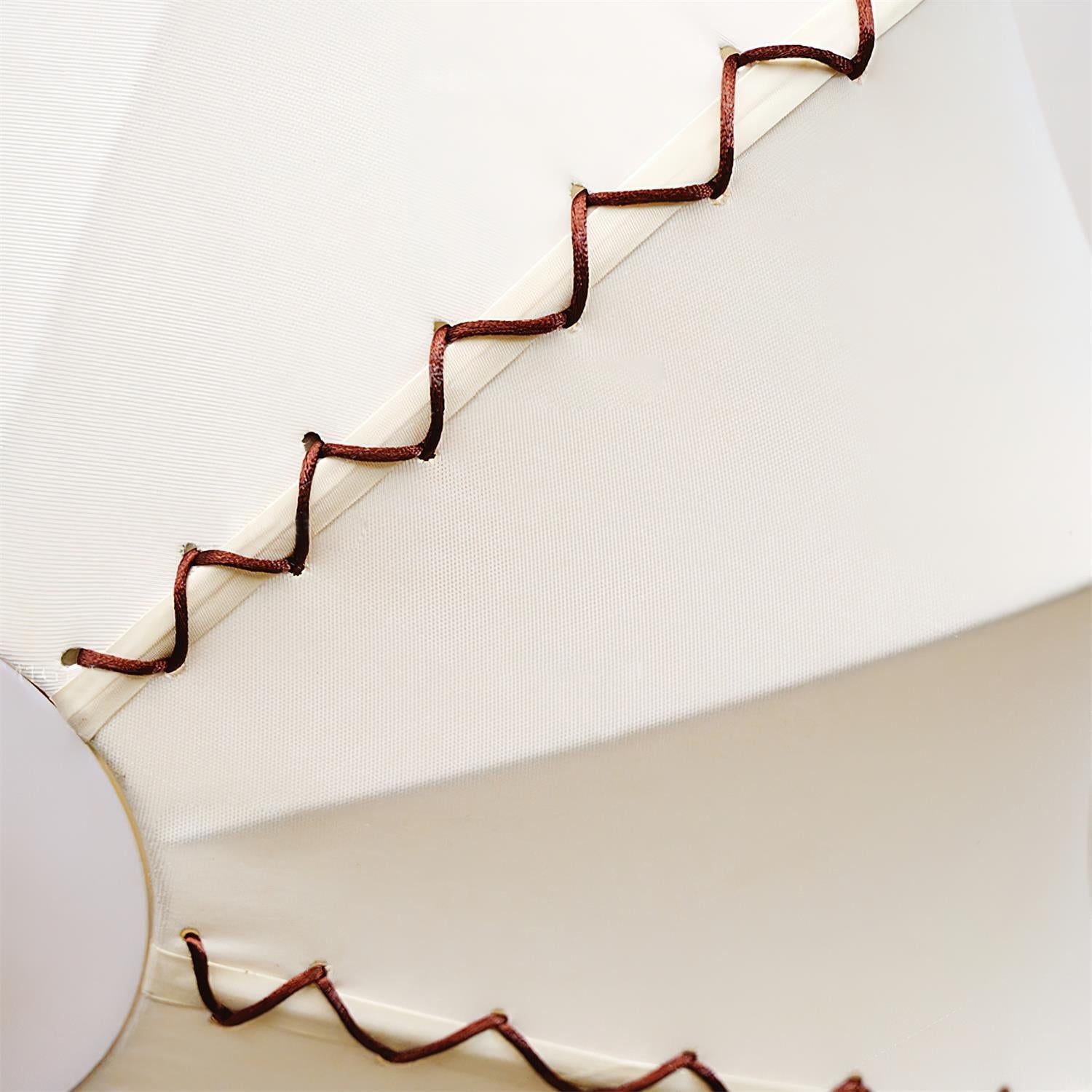 Colette Beige Fabric Wood Ceiling Light-Neutral Decor