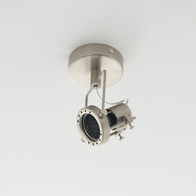 Diagram showing the dimensions of the Lucide Industrial Ceiling Lamp.