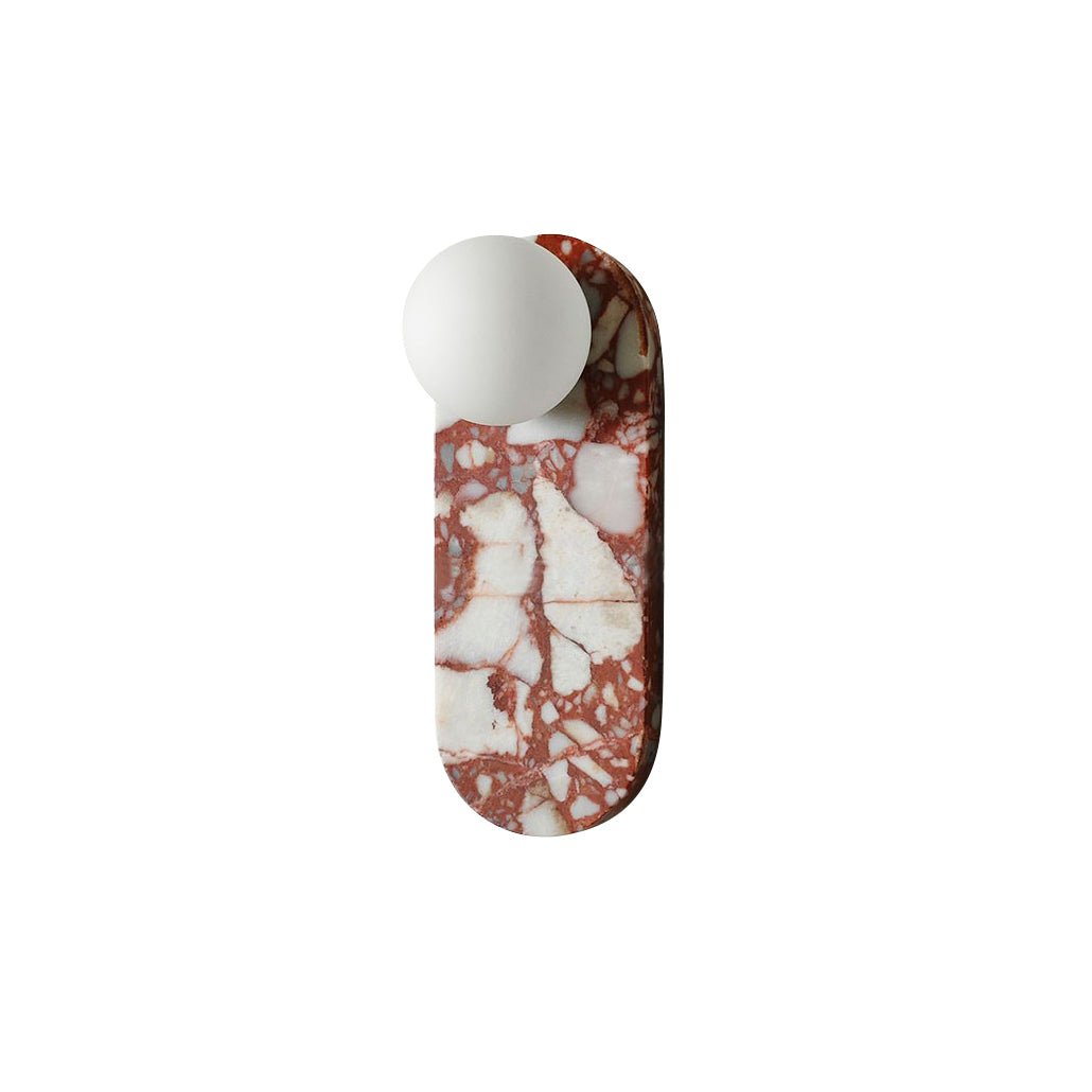 Sysolion Modern Minimalist Glass Marble Wall Lamp-Neutral Decor