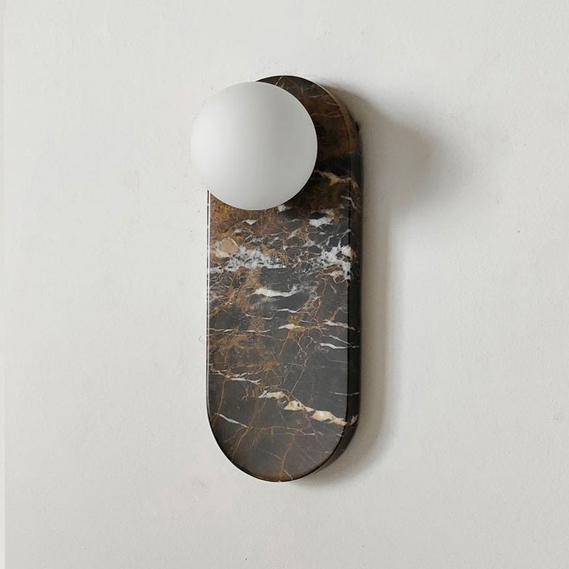 Sysolion Modern Minimalist Glass Marble Wall Lamp-Neutral Decor
