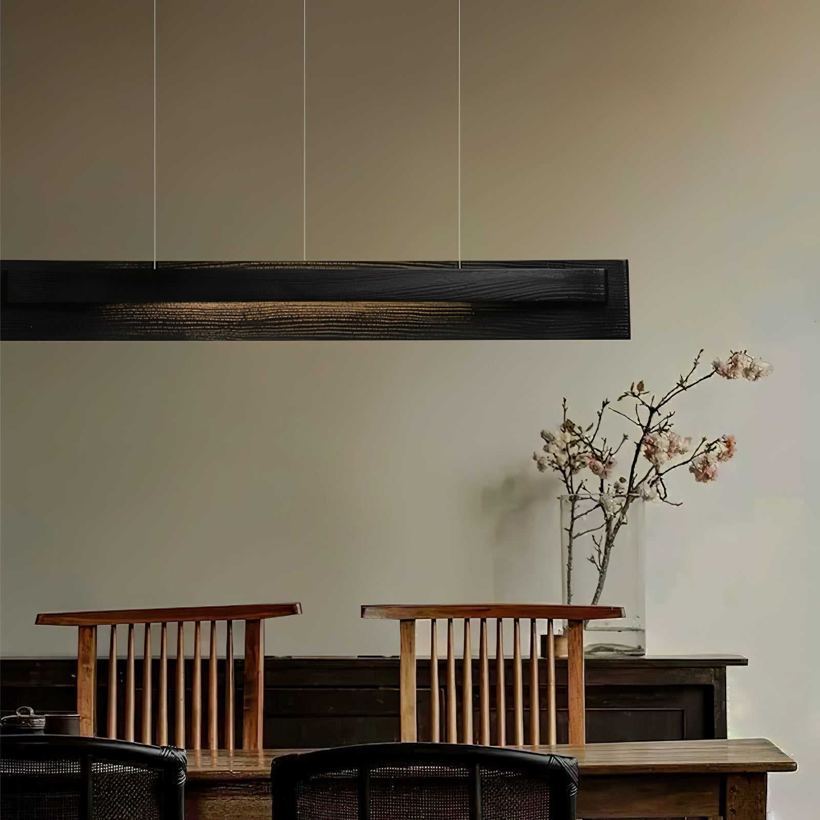 Zaraeyra Minimalist Wood Pendant Light-Neutral Decor