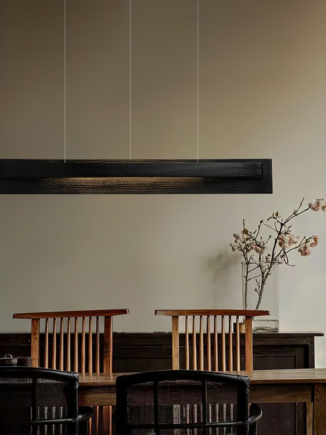 Zaraeyra Minimalist Wood Pendant Light-Neutral Decor