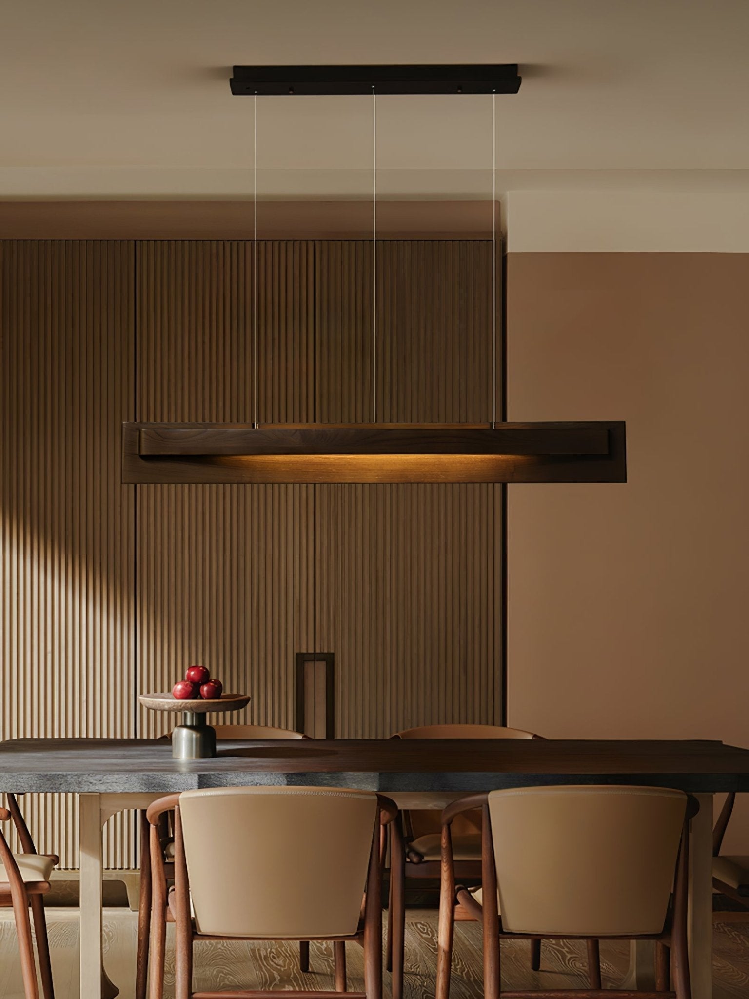 Zaraeyra Minimalist Wood Pendant Light-Neutral Decor