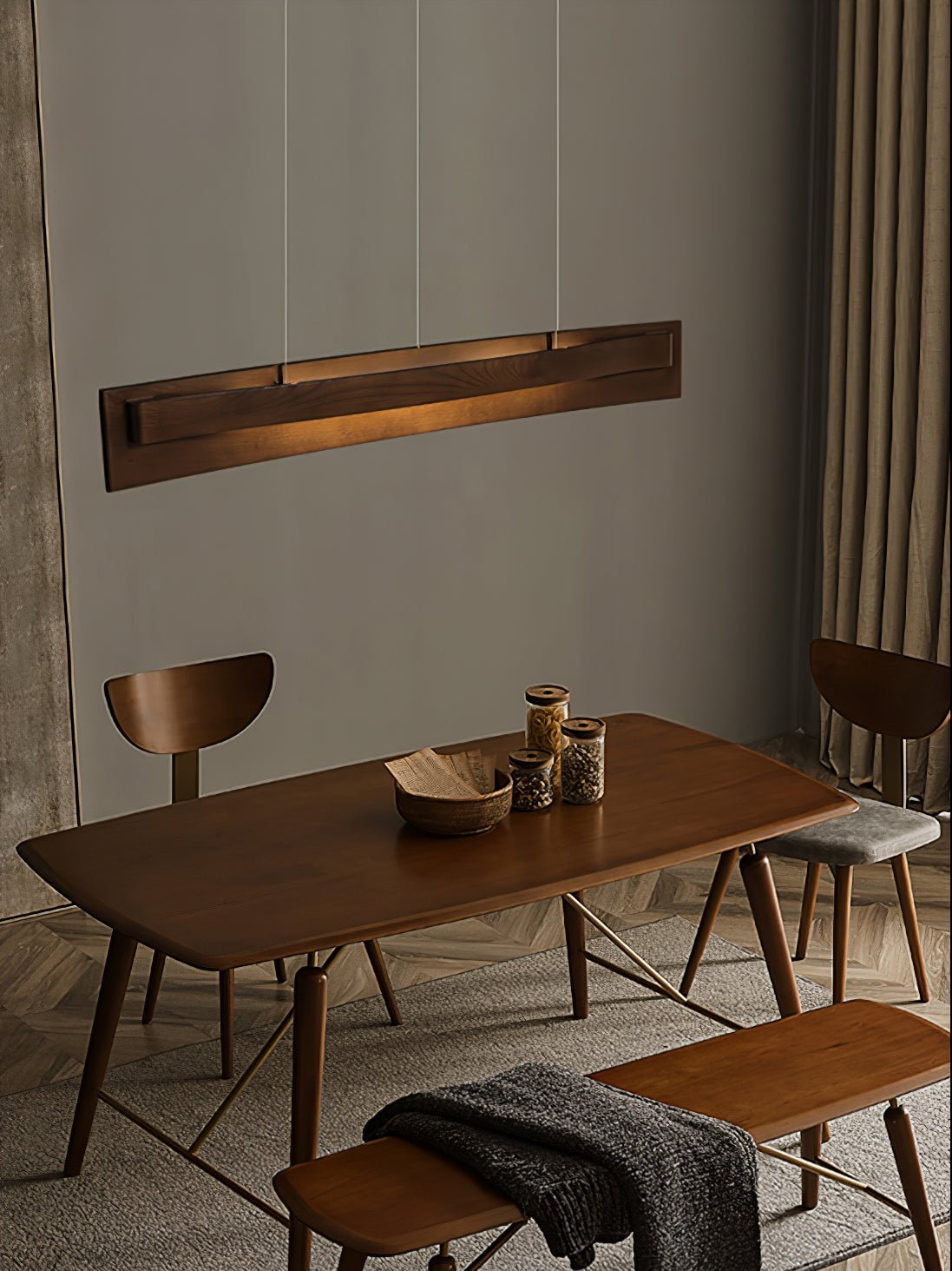 Zaraeyra Minimalist Wood Pendant Light-Neutral Decor