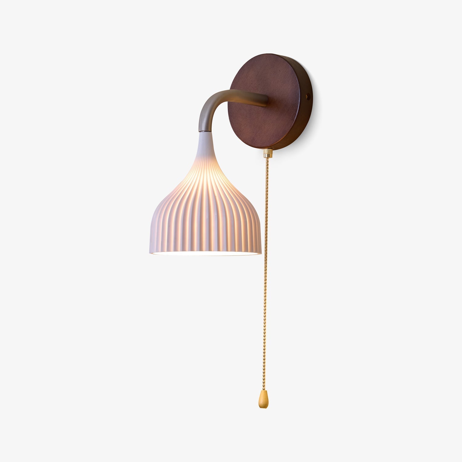 Cimararae Elegance Classic Wood Wall Lamp-Neutral Decor