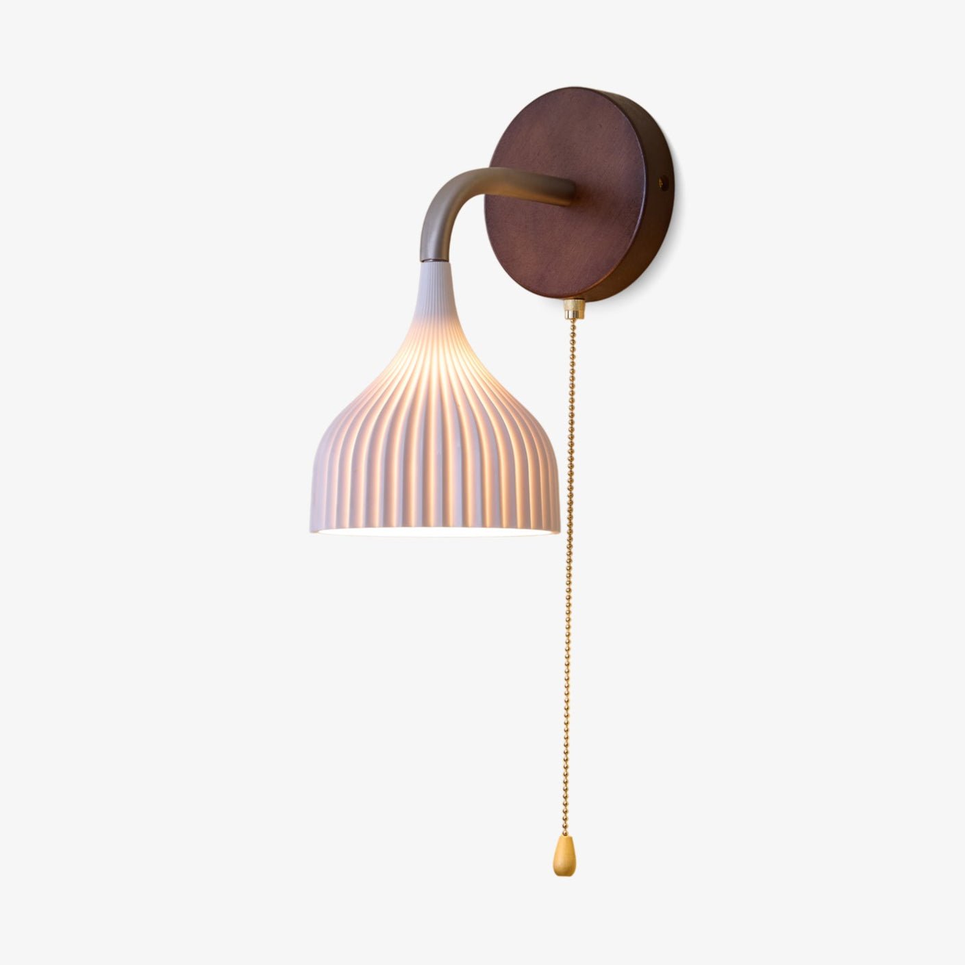 Cimararae Elegance Classic Wood Wall Lamp-Neutral Decor