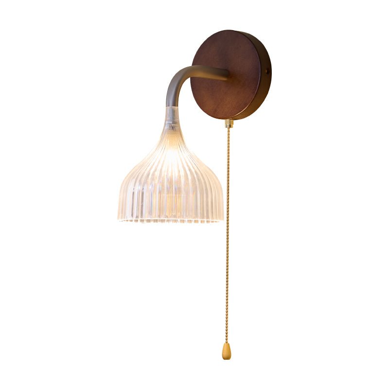 Cimararae Elegance Classic Wood Wall Lamp-Neutral Decor