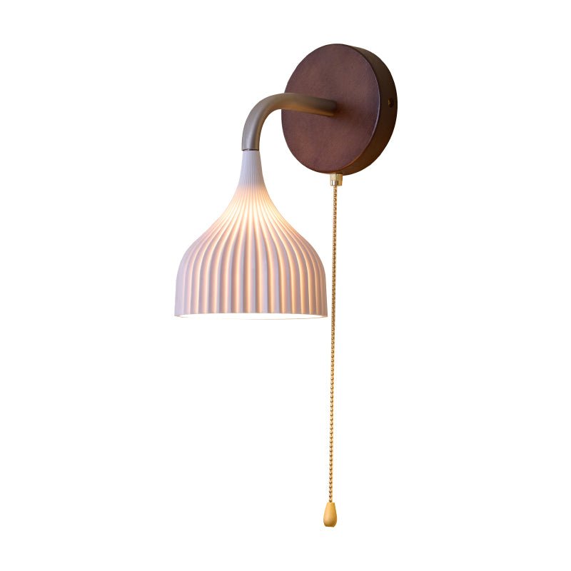 Cimararae Elegance Classic Wood Wall Lamp-Neutral Decor