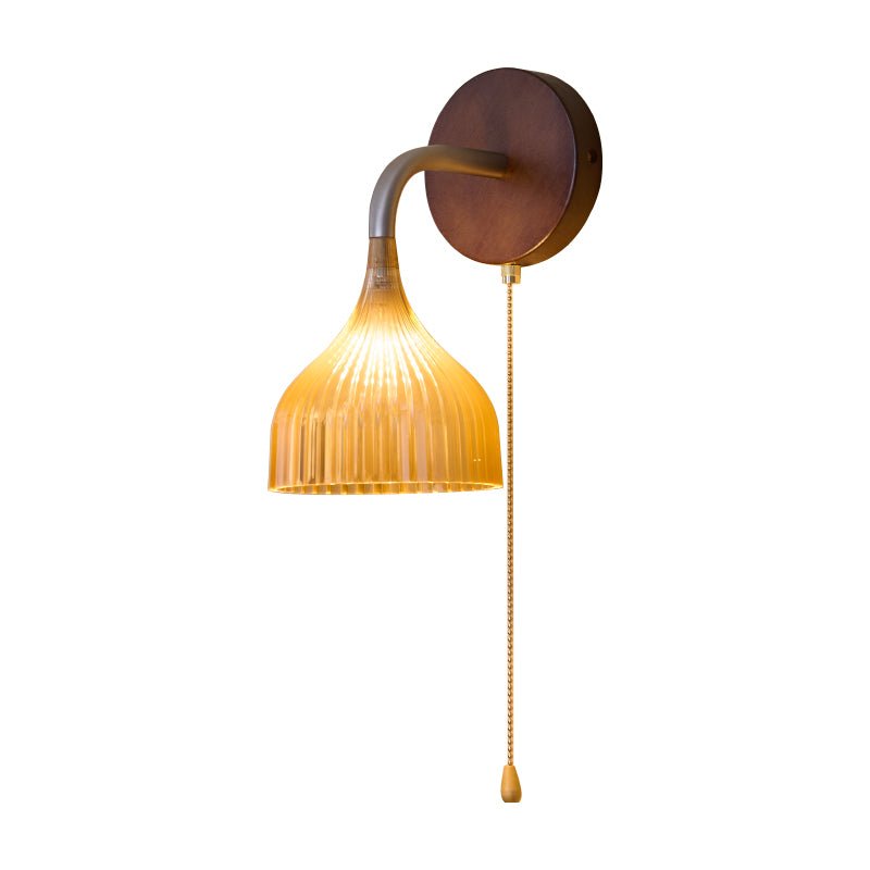 Cimararae Elegance Classic Wood Wall Lamp-Neutral Decor