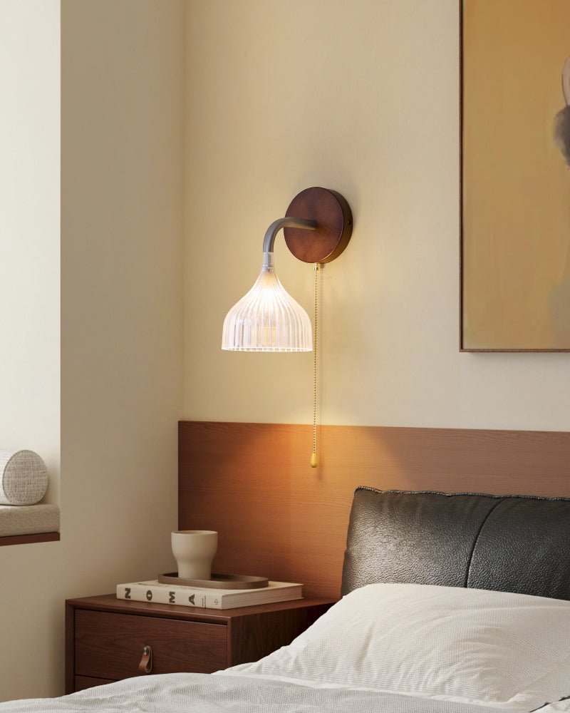 Cimararae Elegance Classic Wood Wall Lamp-Neutral Decor