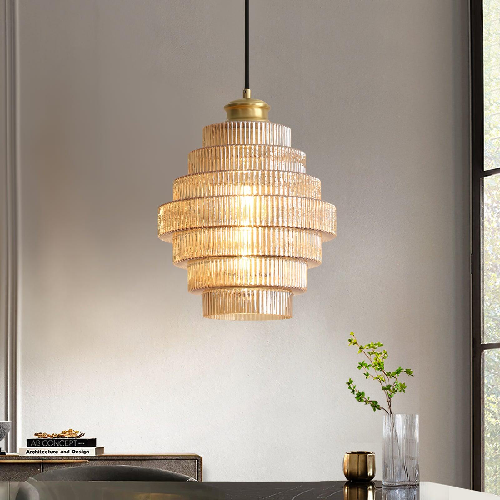 Svena Glass Pendant Lamp-Neutral Decor