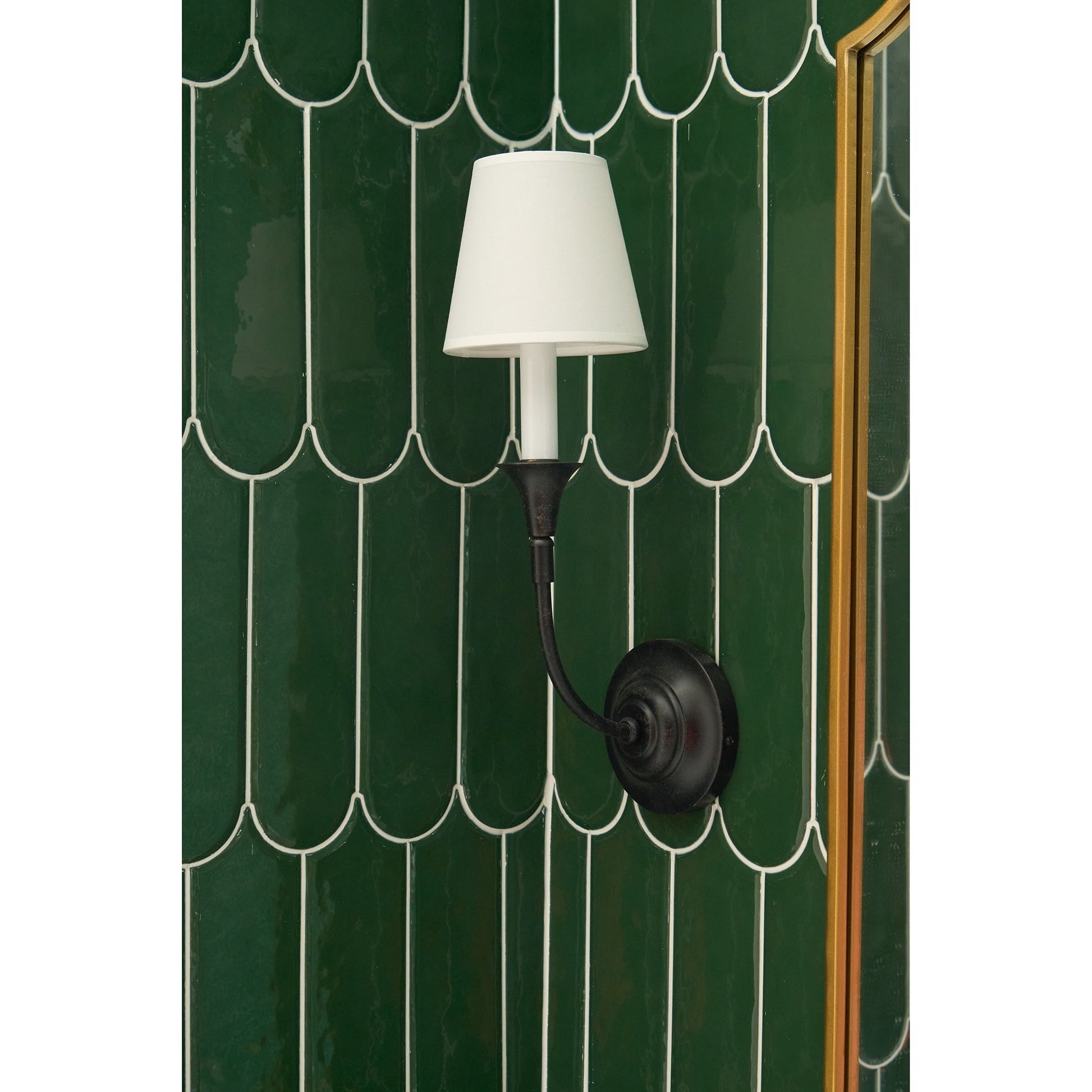 Erdoros Vintage Industrial Fabric Wall Lamp-Neutral Decor