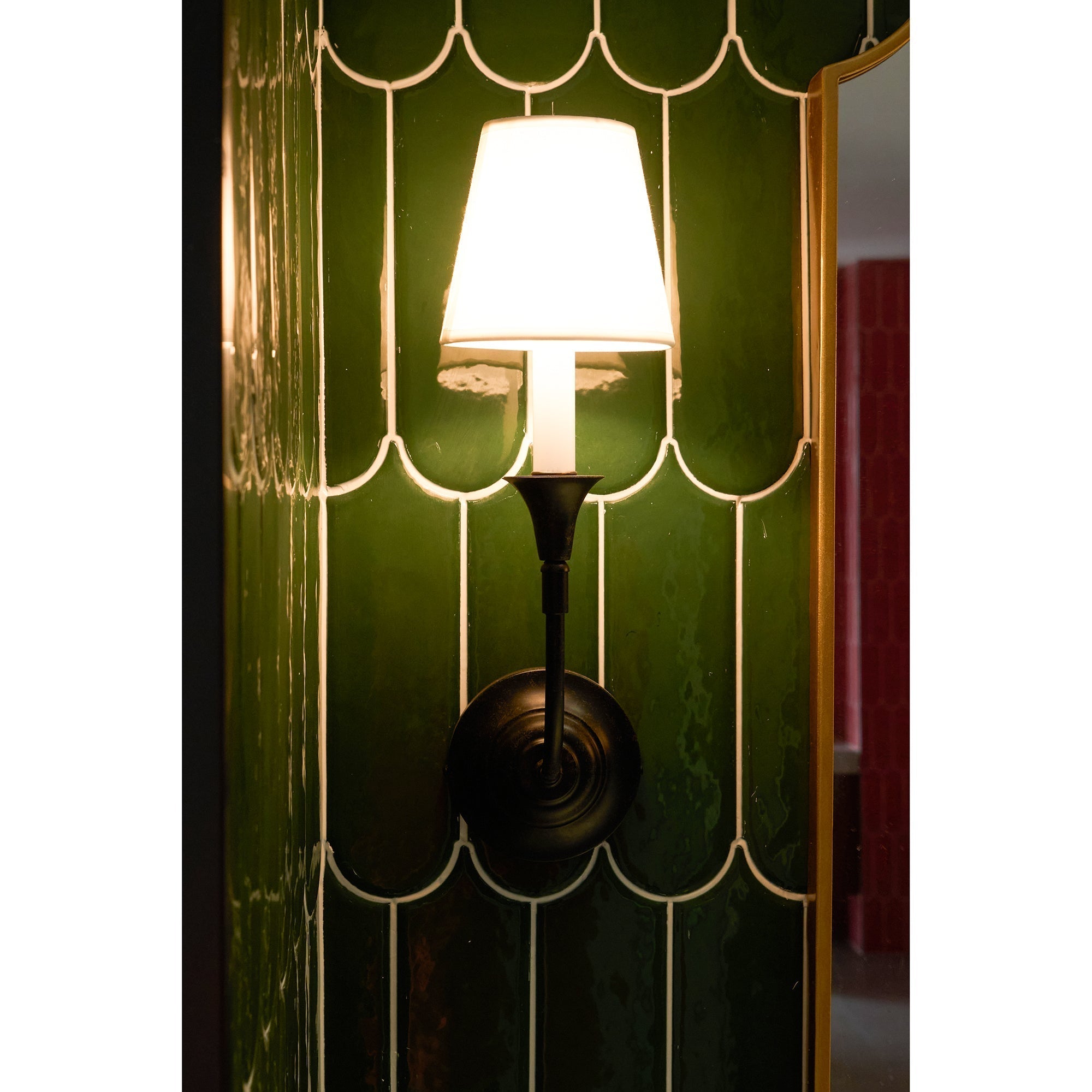 Erdoros Vintage Industrial Fabric Wall Lamp-Neutral Decor