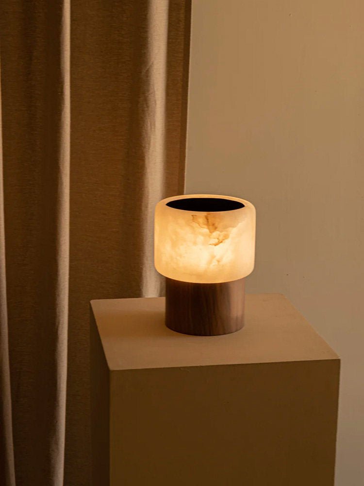 Luma Core Alabaster Table Lamp-Neutral Decor
