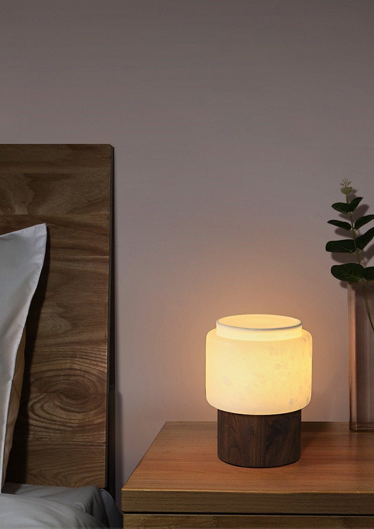 Luma Core Alabaster Table Lamp-Neutral Decor