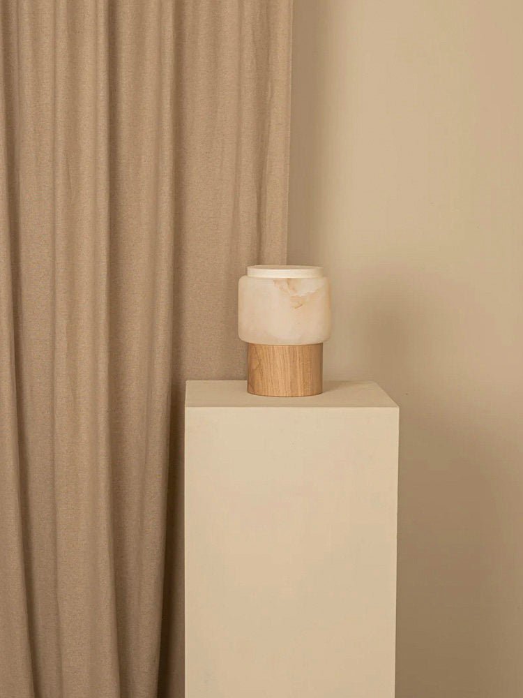 Luma Core Alabaster Table Lamp-Neutral Decor