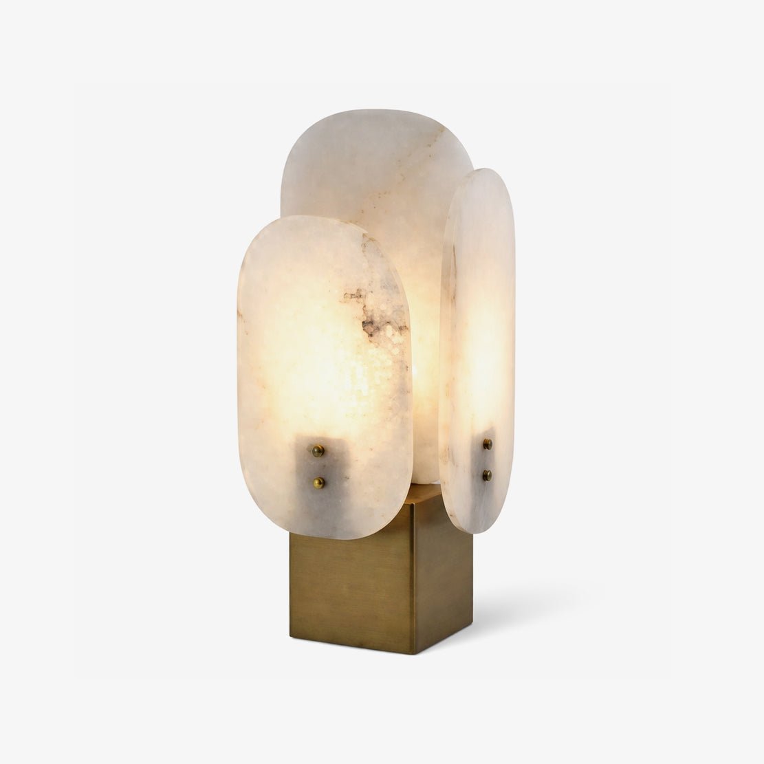 Luma Alabaster Panel Table Lamp-Neutral Decor