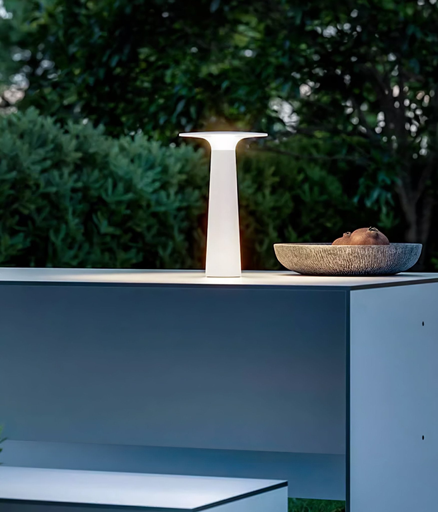 Gwil Disk Outdoor Table Light-Neutral Decor