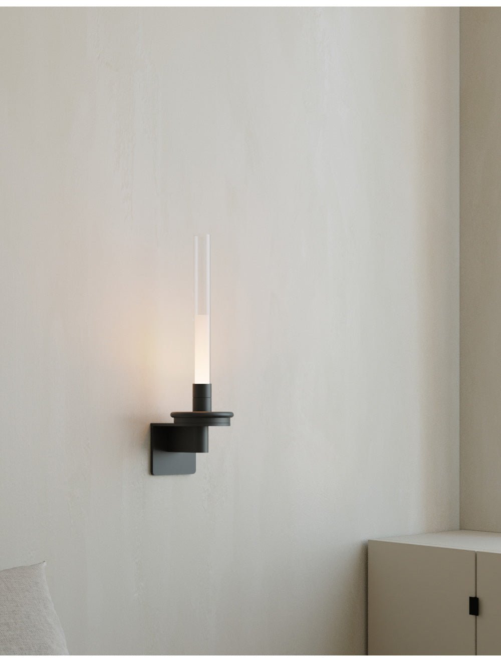 Ripz Stem Rechargeable Glass Wall Lamp-Neutral Decor