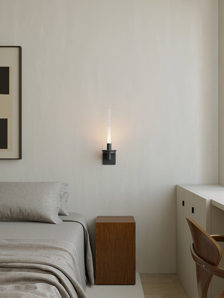 Ripz Stem Rechargeable Glass Wall Lamp-Neutral Decor