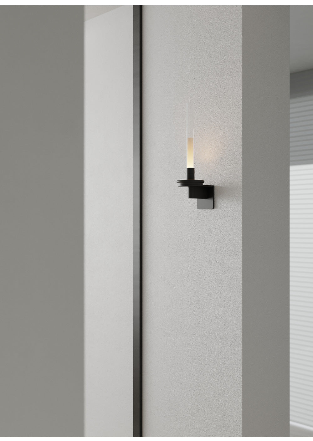 Ripz Stem Rechargeable Glass Wall Lamp-Neutral Decor