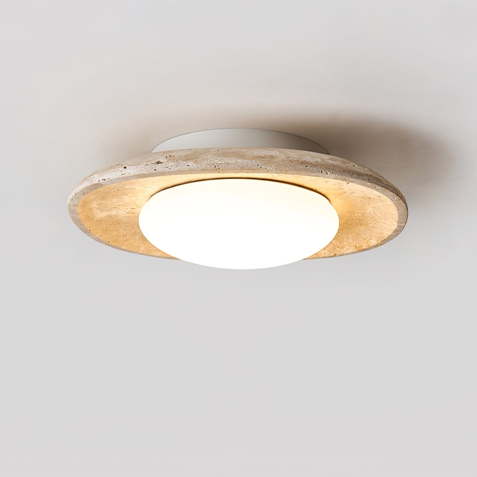 Lena Travertine Ceiling Light-Neutral Decor
