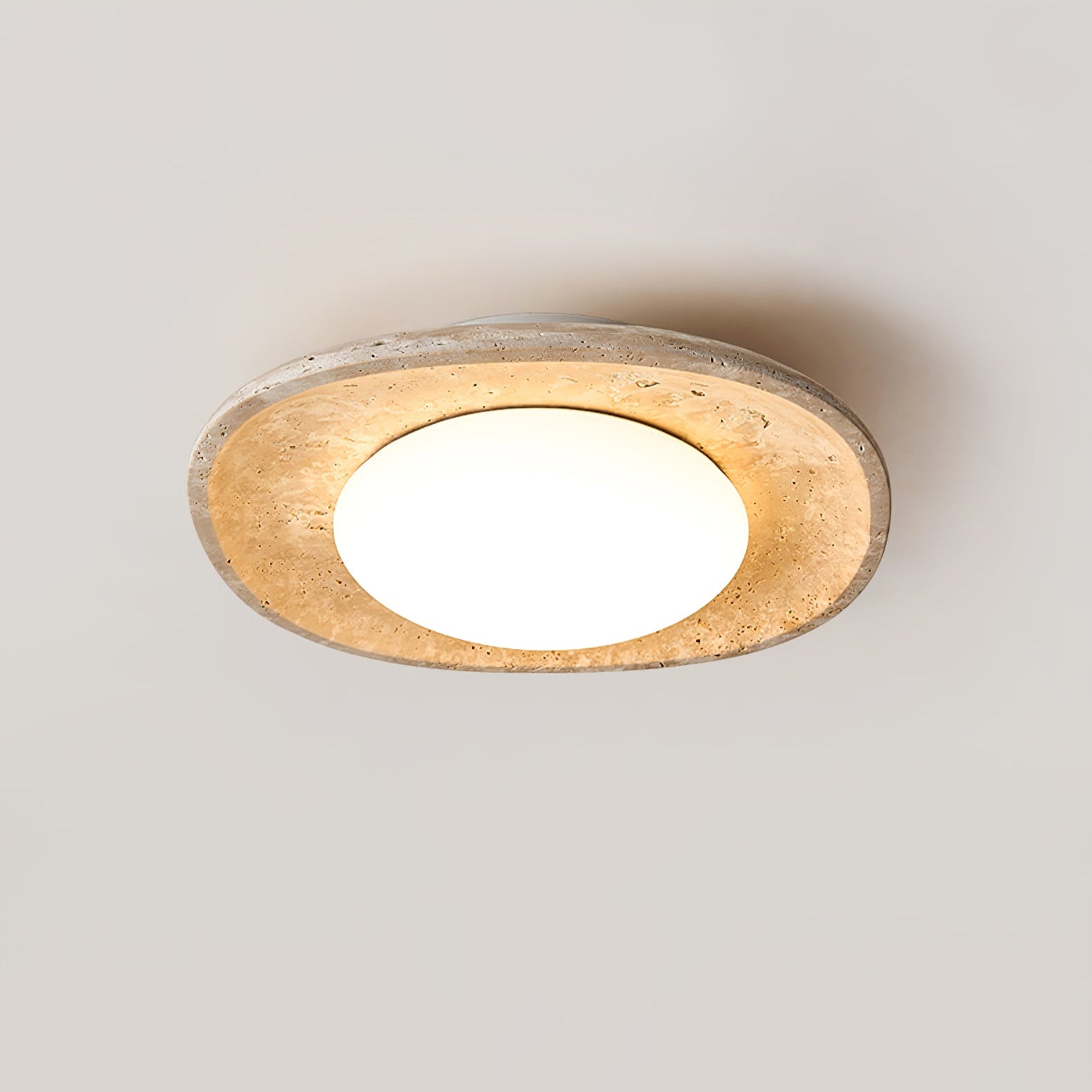 Lena Travertine Ceiling Light-Neutral Decor