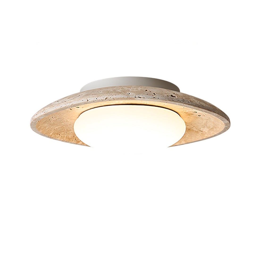 Lena Travertine Ceiling Light-Neutral Decor