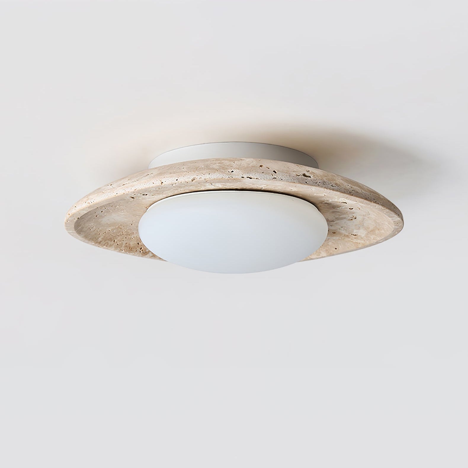 Lena Travertine Ceiling Light-Neutral Decor