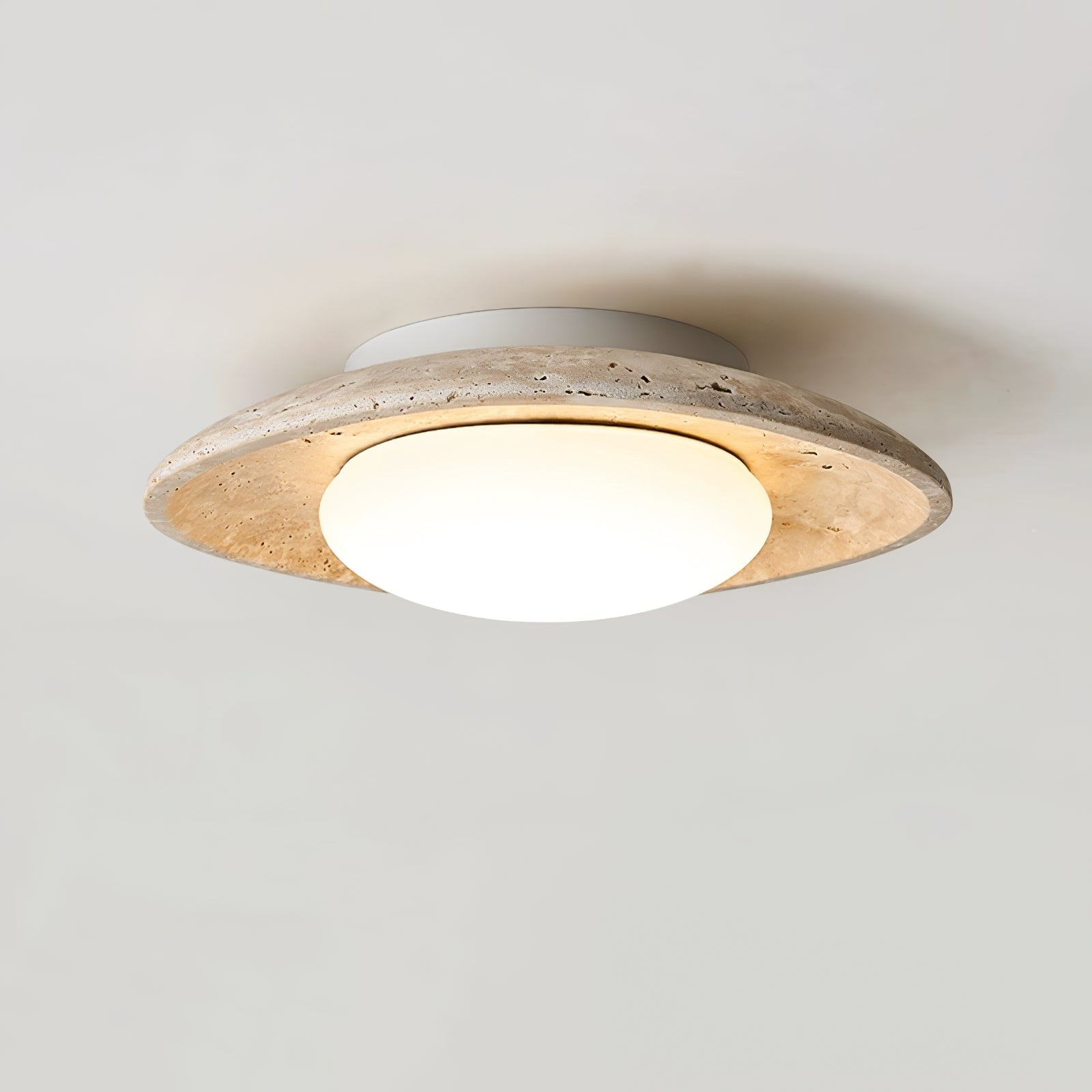 Lena Travertine Ceiling Light-Neutral Decor