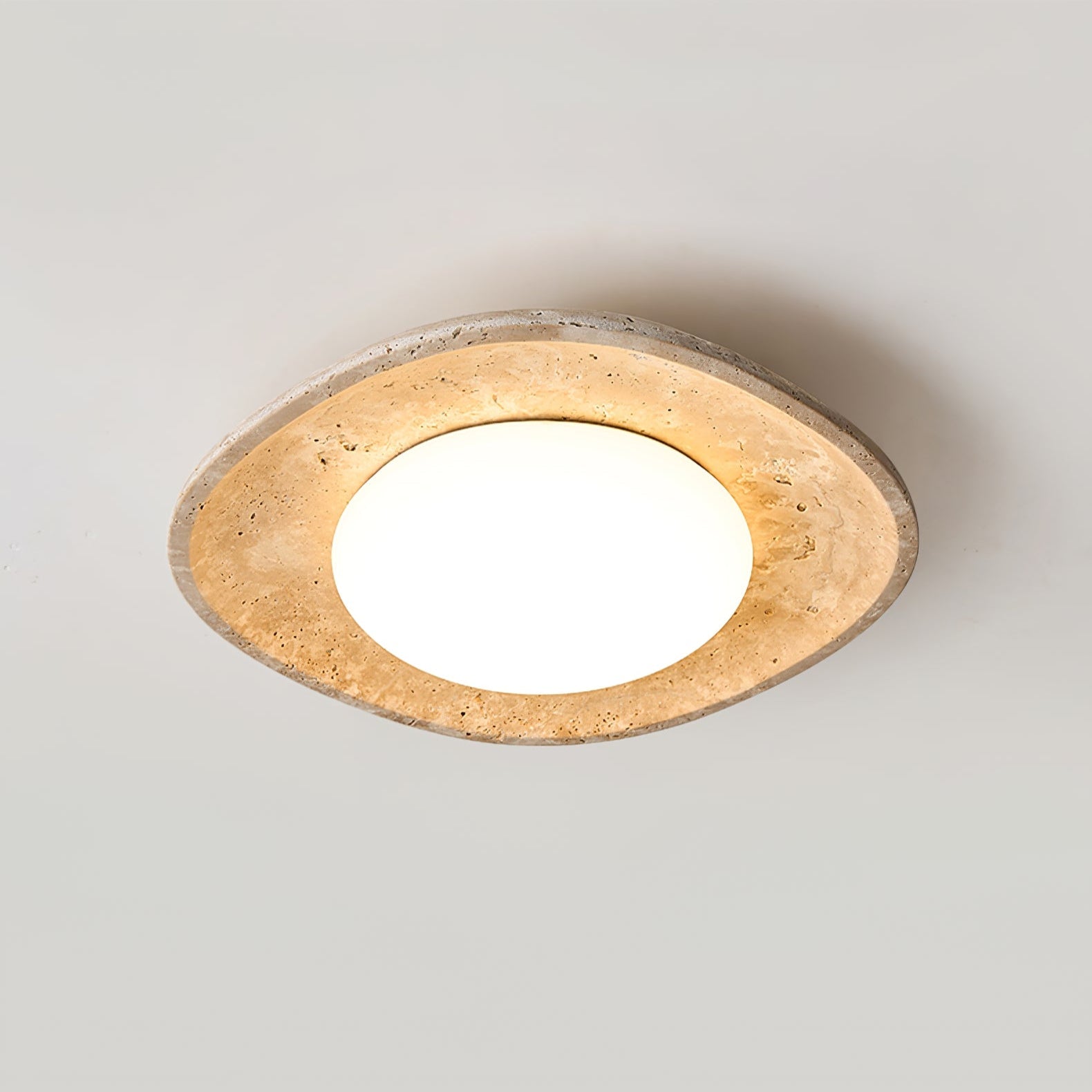 Lena Travertine Ceiling Light-Neutral Decor