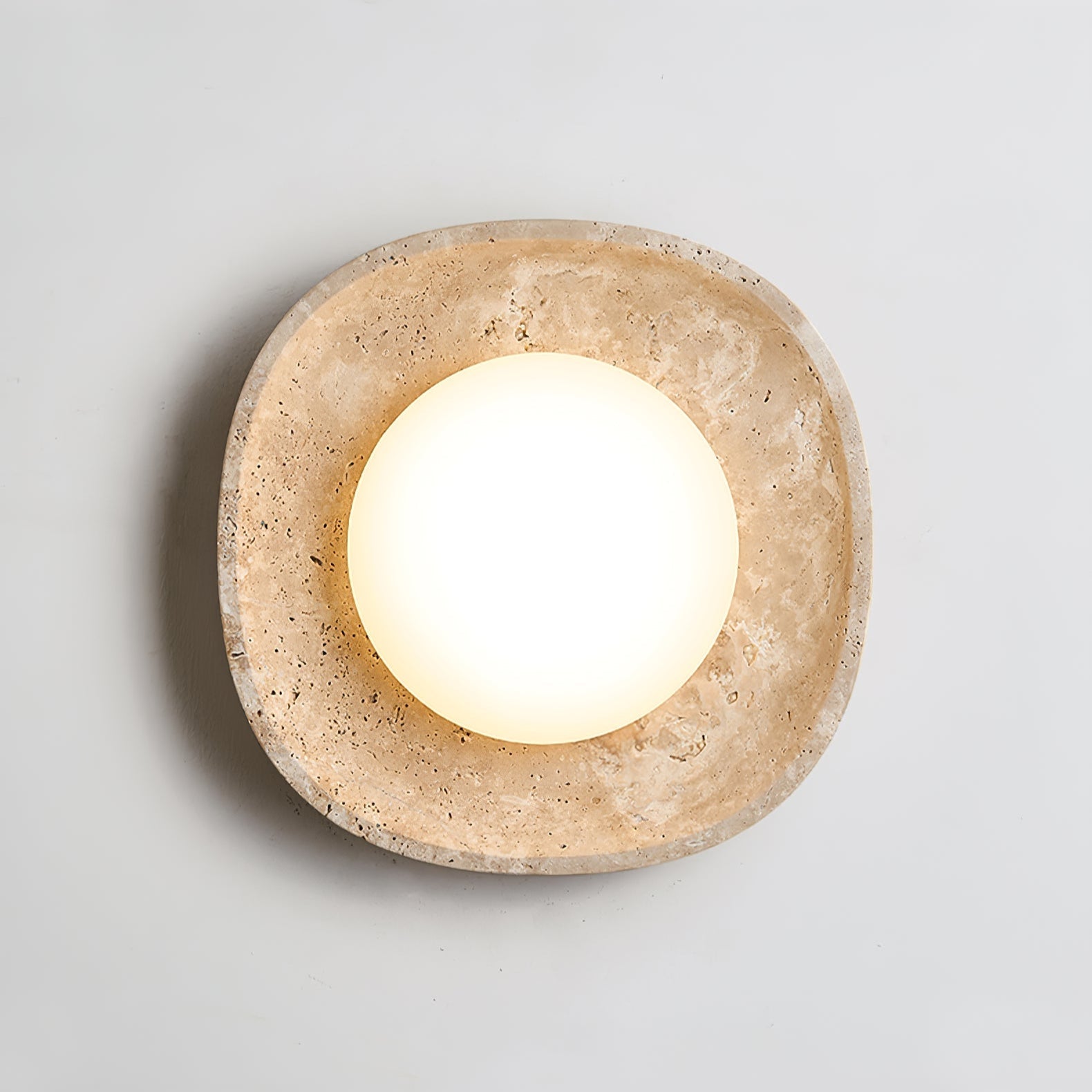 Lena Travertine Ceiling Light-Neutral Decor