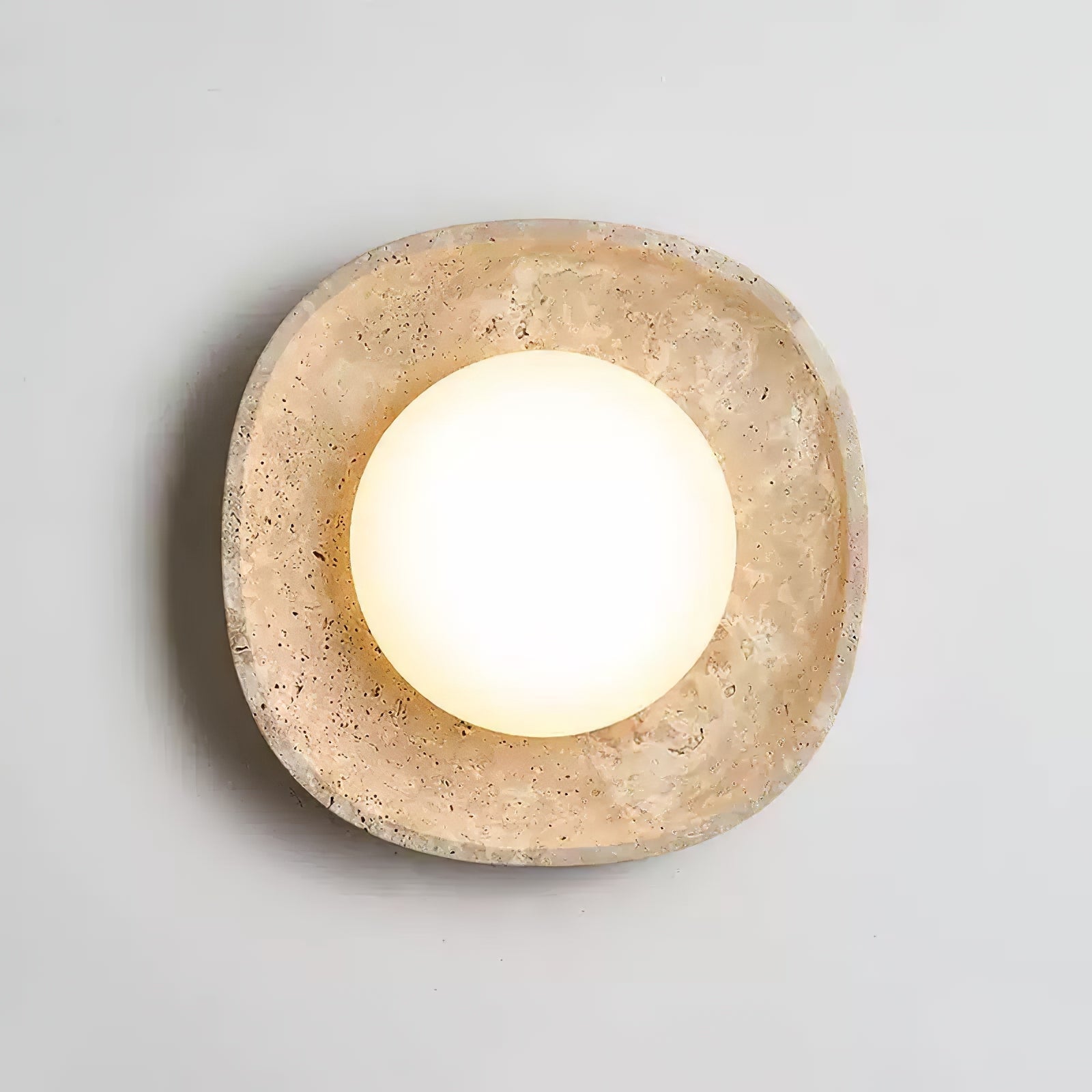 Lena Travertine Ceiling Light-Neutral Decor
